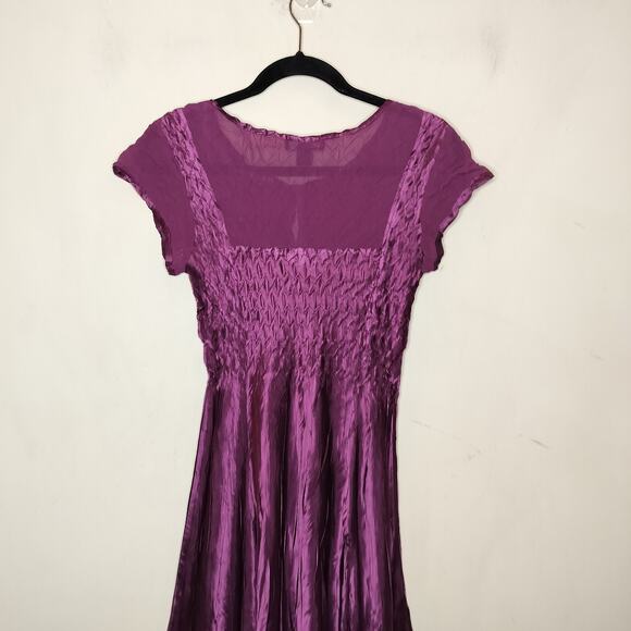 Dressbarn Collection Crinkle Dress Whimsy Gothic Romance Fairy - Picture 10 of 11